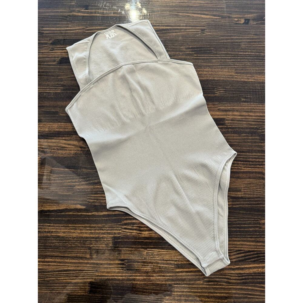 OQQ Women's Square Neck Tummy Control Bodysuit (Size- XL, Pre-Owned - Excellent)